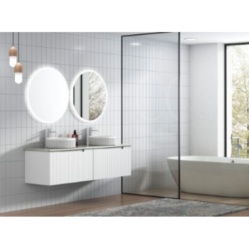 Aulic Vanity PERLA WALL HUNG 1500mm with flat stone top 